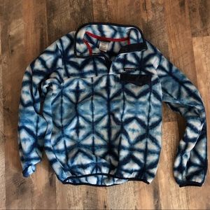 Patagonia snap tie dye sweatshirt